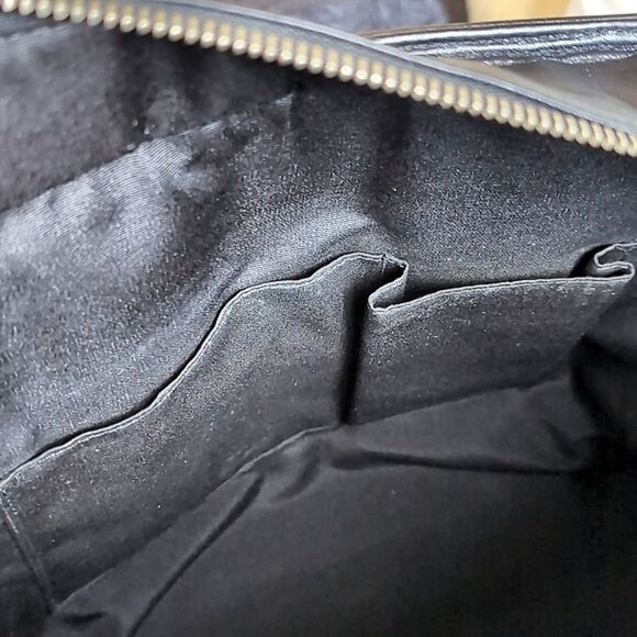 COACH♣️Black Leather Tote Bag - Picture 9 of 16